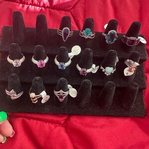 Bomb Party lot of Sirens and Untamed rings also Hearts on Fire.